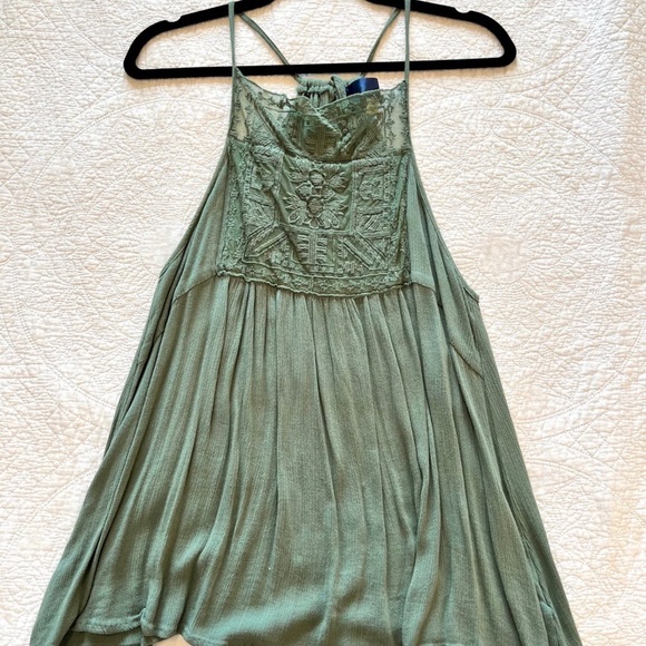 Francesca’s Olive Green Tank Top - Picture 1 of 5
